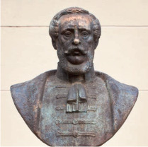<H4>Kossuth Lajos</H4>2002, bronz, 70x70x35 cm
